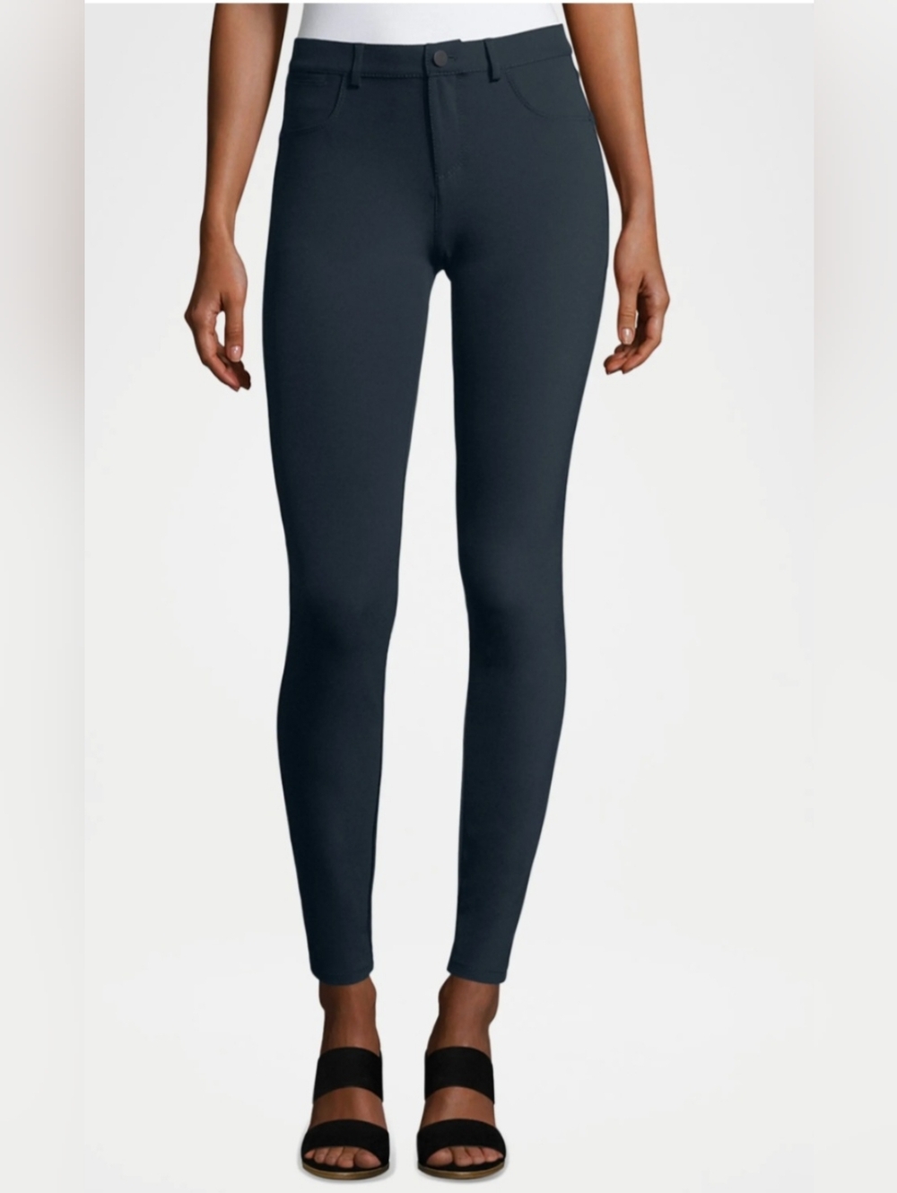 Lafayette 148 New York Mercer Acclaimed Stretch Mid-Rise Skinny Jeans Size 10